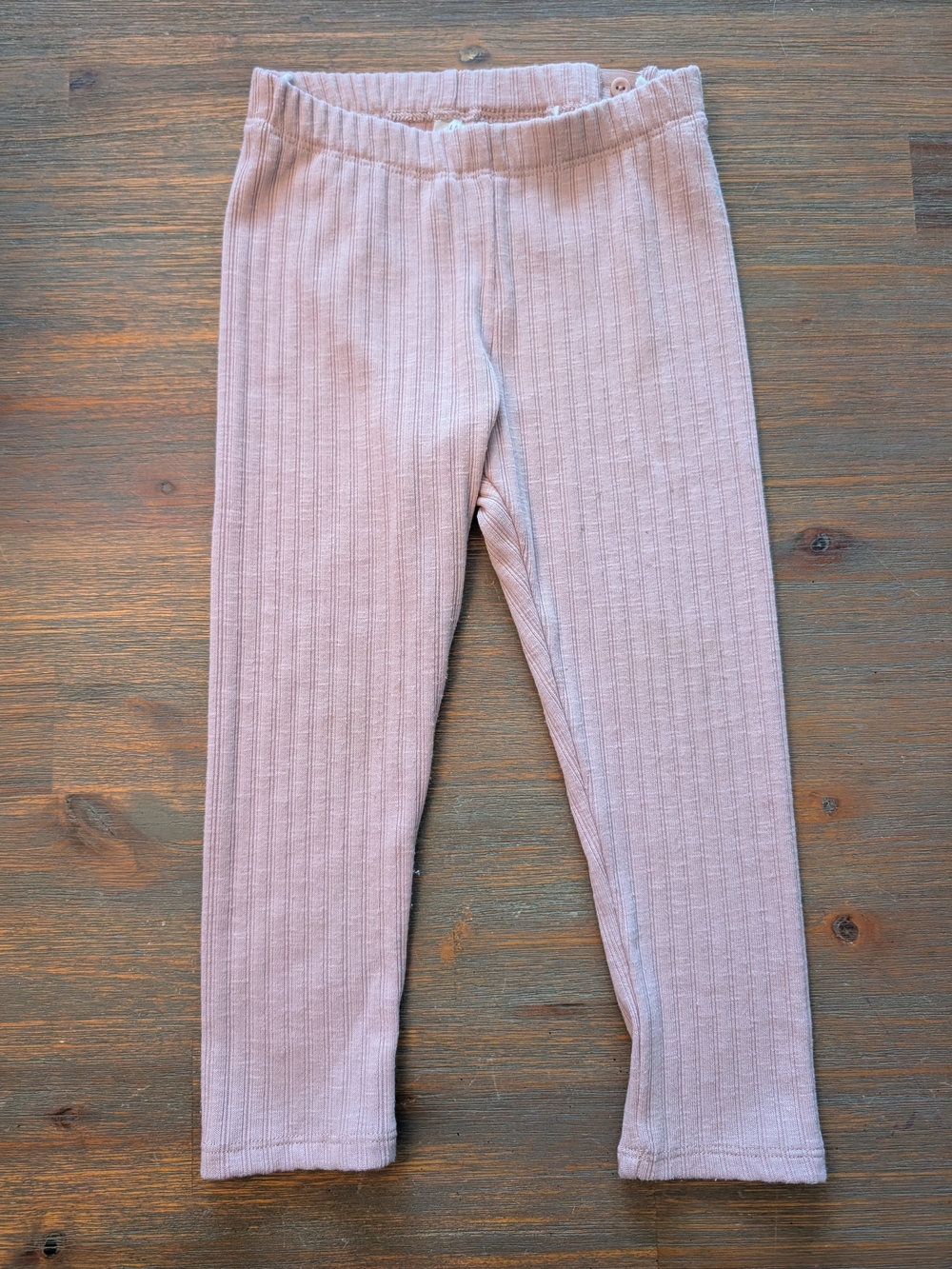 H&M Ribbed Light Pink Girls' Leggings